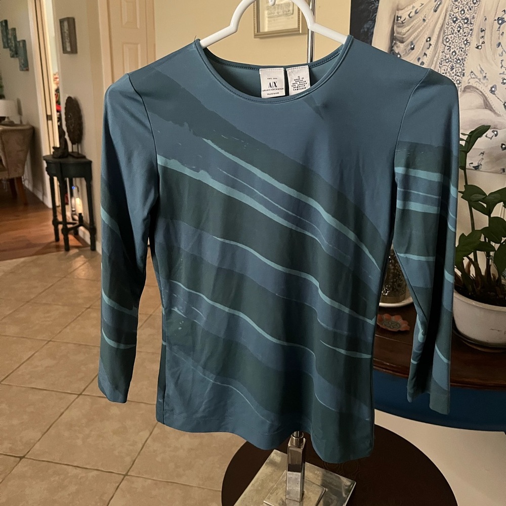 Vintage Y2K Armani Exchange 3/4 Sleeve Top - S